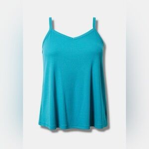 Torrid Vibrant Turquoise Swing Cami - NWT!